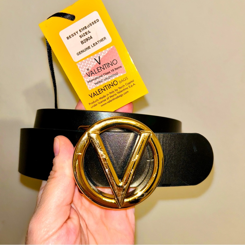 Authentic Valentino Bessy Embossed Belt LARGE